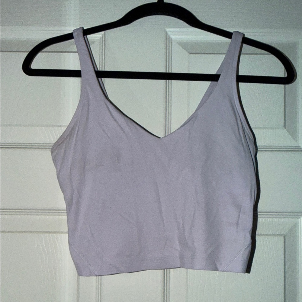 Lululemon align tank Women's V-Neck Cropped Tank Top - Light Lavender sz-8